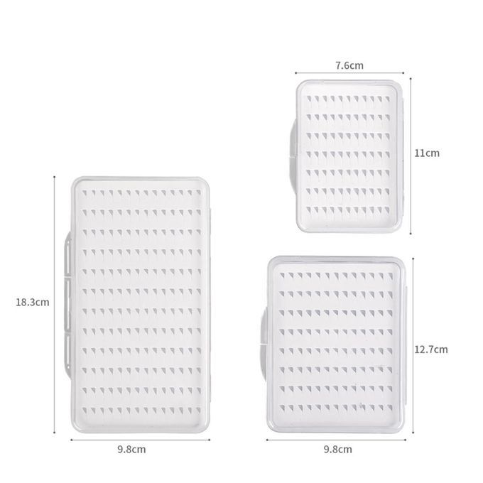Ultra-thin Fly  Case Transparent Dry Flies Box Lightweight Bait