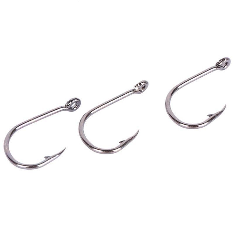 100 Pcs/Set High Carbon Steel Fishhooks hook fishing