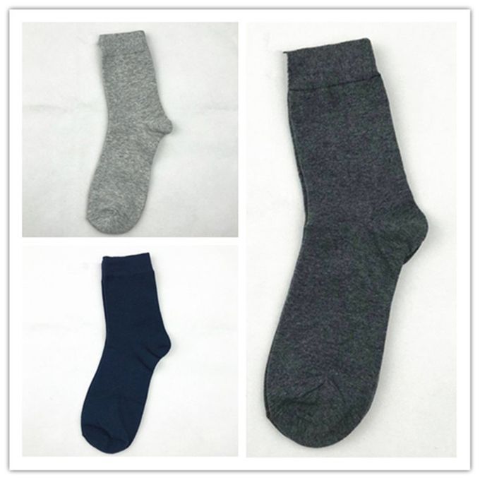 Winter Autumn Omfortable Solid Olor Business Style So Ks Middle Length-dark Blue