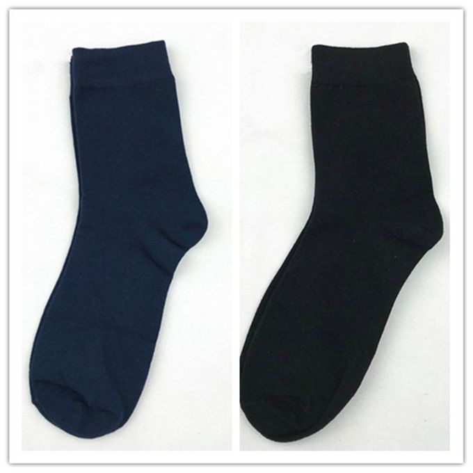 Winter Autumn Omfortable Solid Olor Business Style So Ks Middle Length-dark Blue
