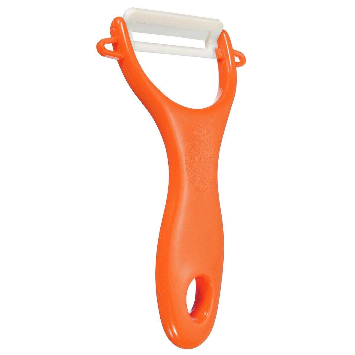 New Design Super Quality Kitchen Ceramic Tools Fruit Ceramic & Ceramic Peeler Set 3pcs/set Kitchen Orange