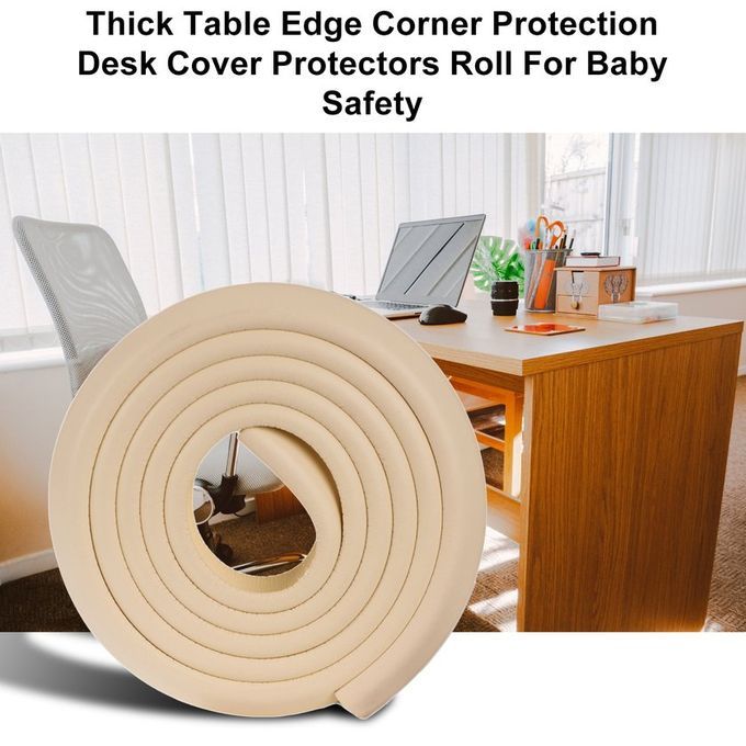 Thi K Table Edge Orne?r Prote Tion Desk Over Prote Tors Roll For Baby Safety-beige