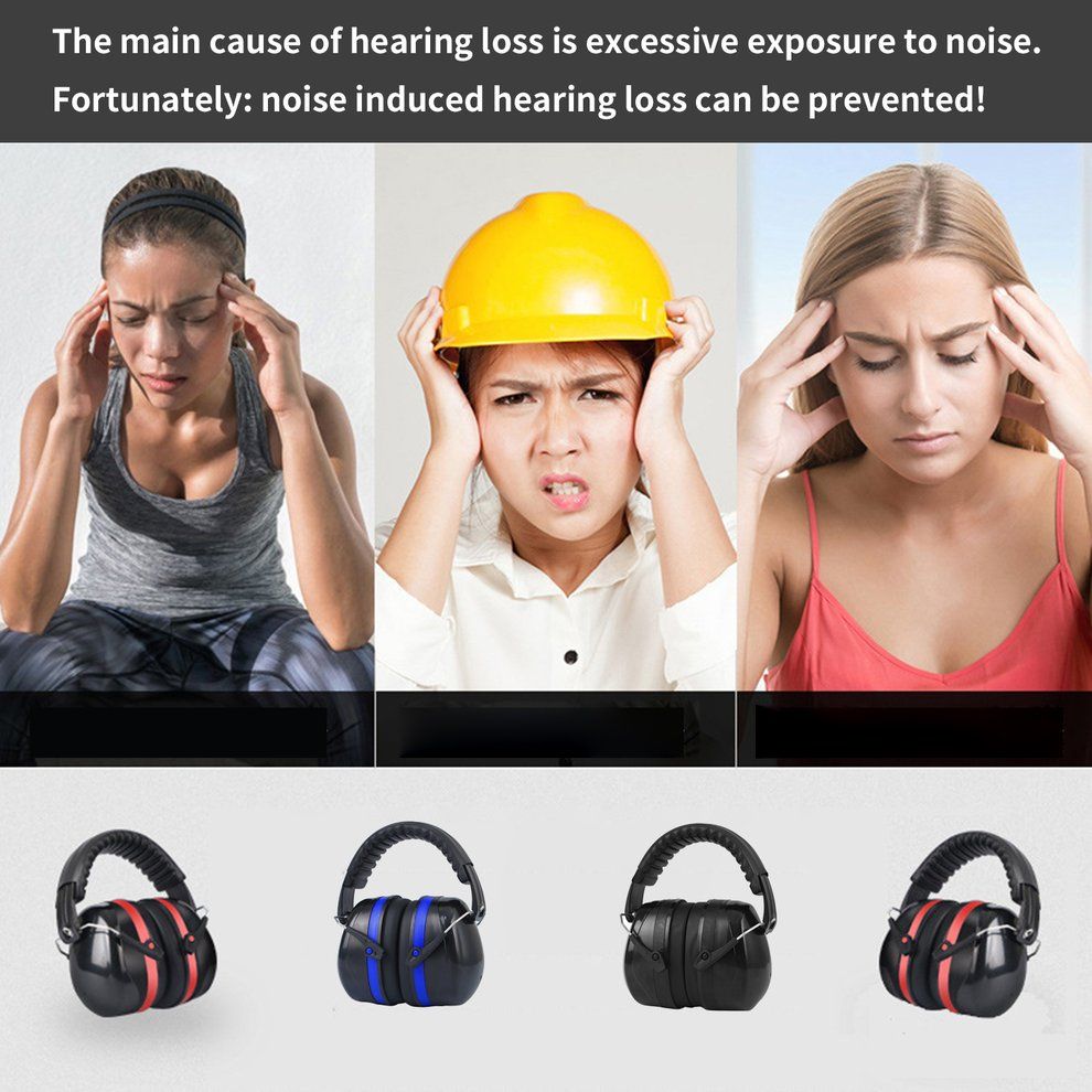 Strengthen Soundproof Earmuffs Anti-Noise Headphones Mute Earmuffs Headphones