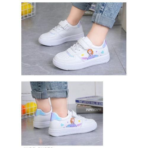 New Children's High-end Sneakers Breathable Fashion Sneakers For Girls-white