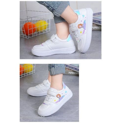 New Children's High-end Sneakers Breathable Fashion Sneakers For Girls-white