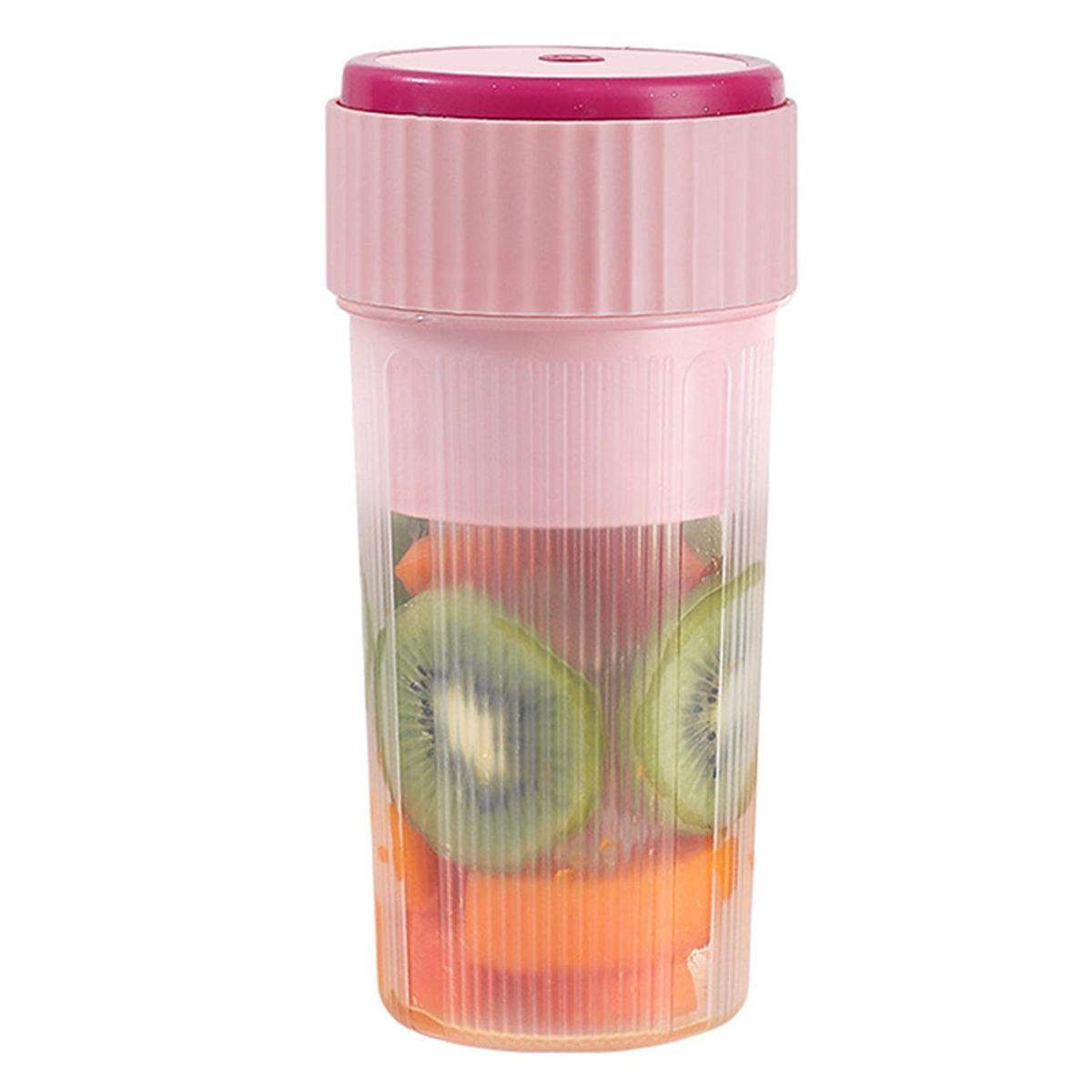 1 Set Fruit Blender Visible Body Electric Juicer Pink