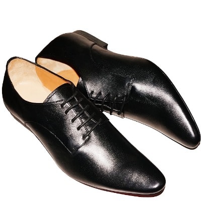 Mckez Derby Black Leather Shoe