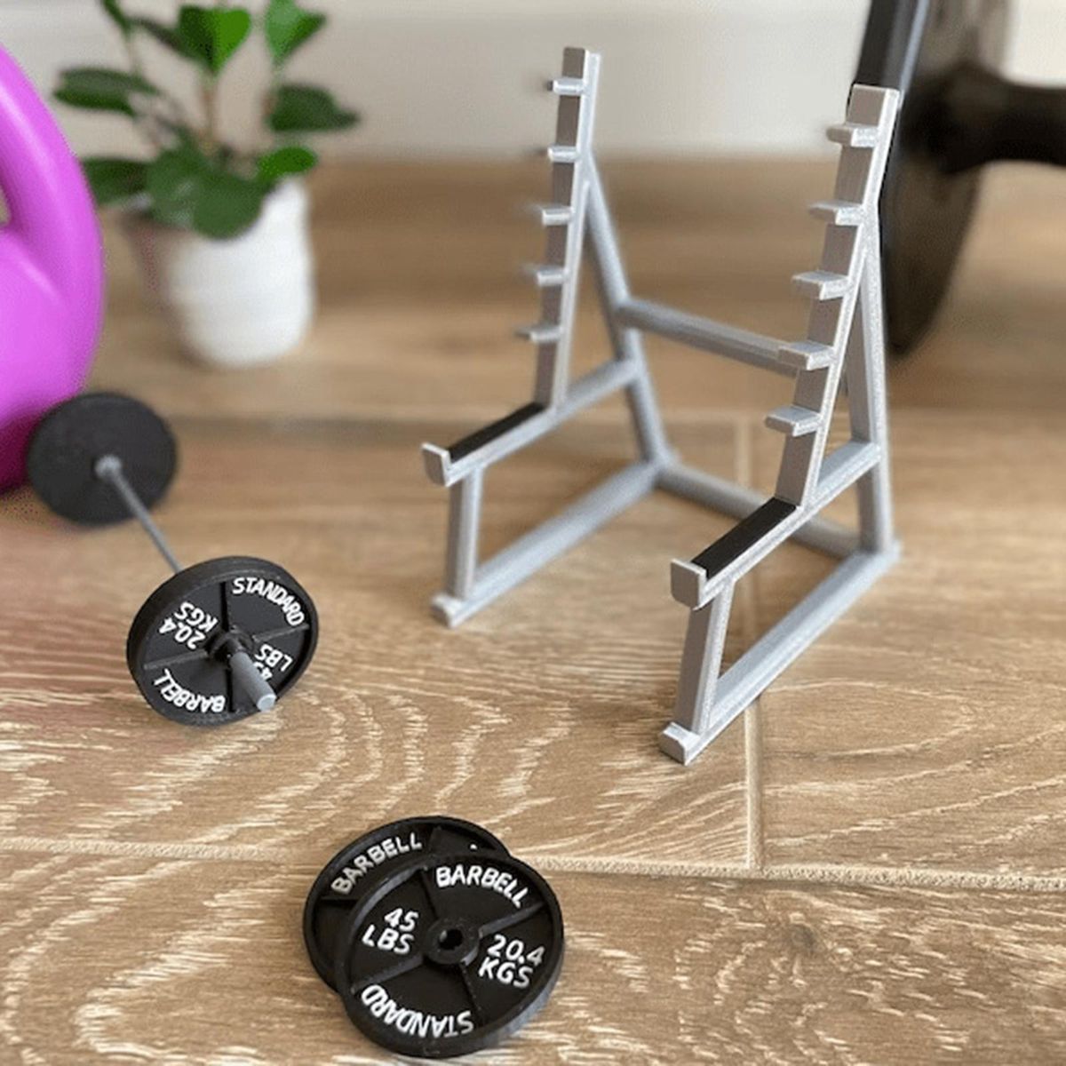 Barbell Squat Rack Pen Rack Gift Desktop Rack With Barbell