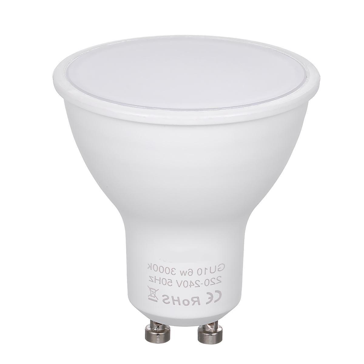 Tomshine 6W GU10 LED Bulb Lamp 60W Halogen Lamp Replacement 3000k Warm White 550 Lumen 120° Beam Angle 10Pack