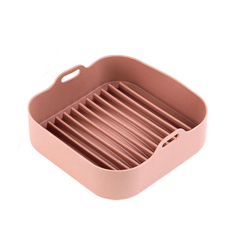 Baking Mat Air Fryer Silicone Grill Pan, Size: Square 20.5 Cm