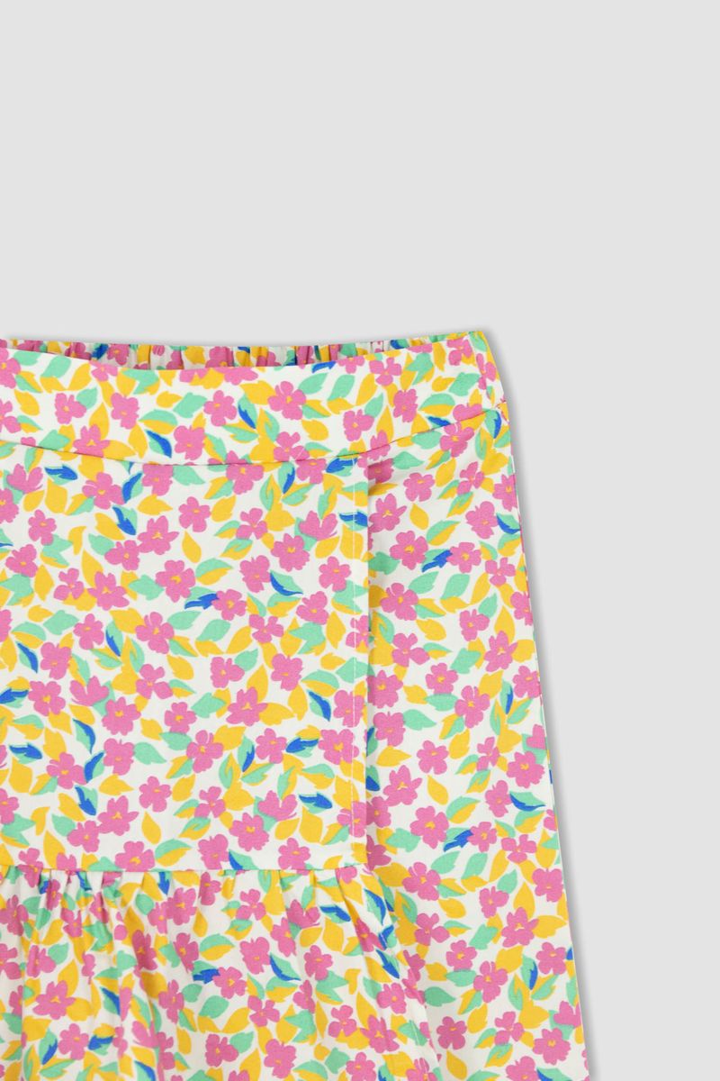 Girl Woven Skirt - Orange