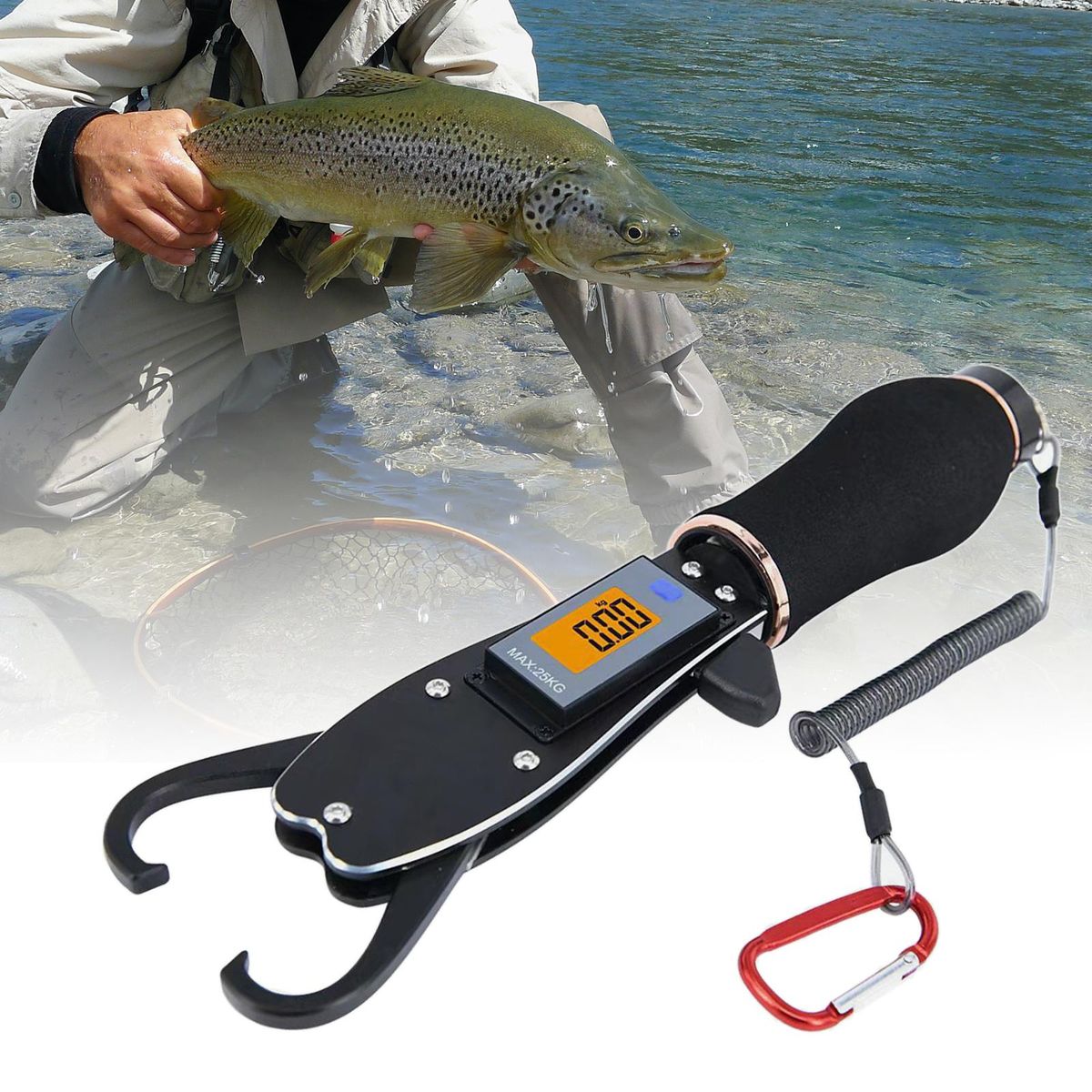 Fish Gripper For Fishing With Weight Scale Portable