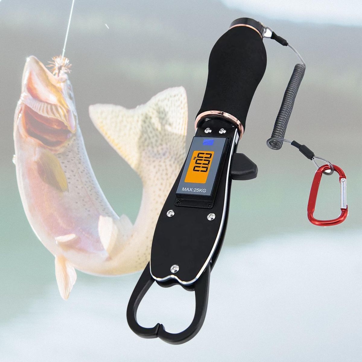 Fish Gripper For Fishing With Weight Scale Portable