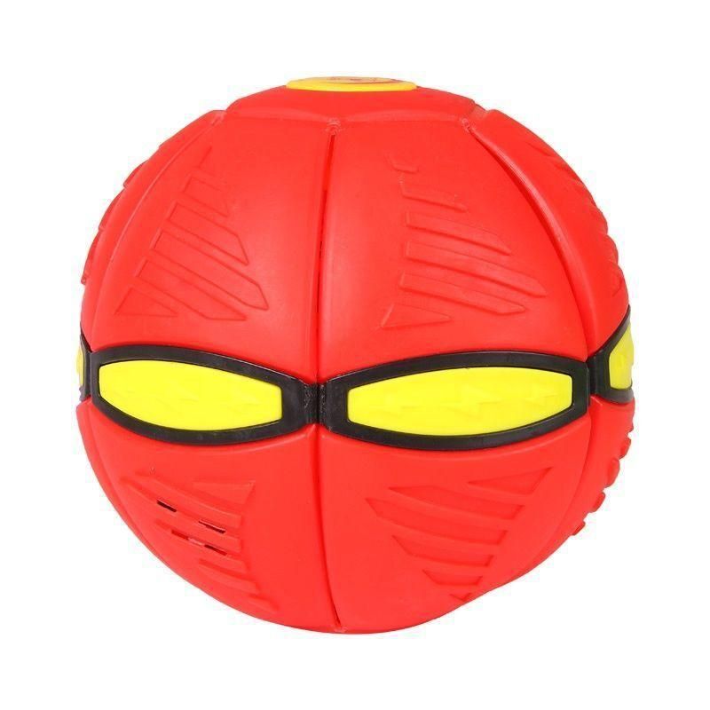 Decompression toy feet step on flying saucer magic flying saucer ball magic decompression deformation foot step on luminous vent step on step on ball frisbee red 6 lights