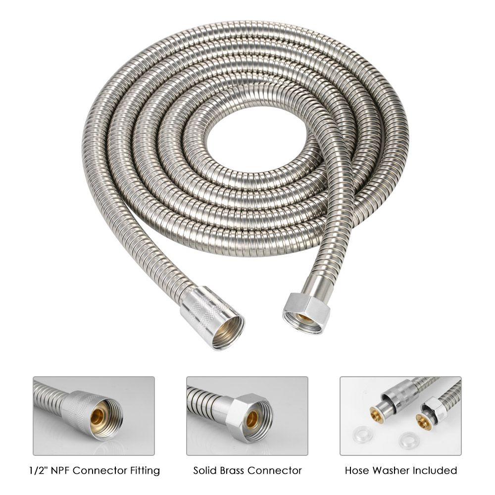 79 Inches Shower Hose Flexible Stainless Steel Tube For
