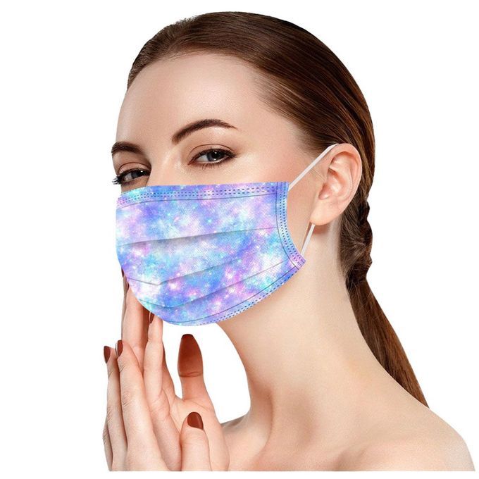 3-layer Prote Tion Dustproof And Windproof Gradient  Olor Disposable  -A-50 Pcs Adult