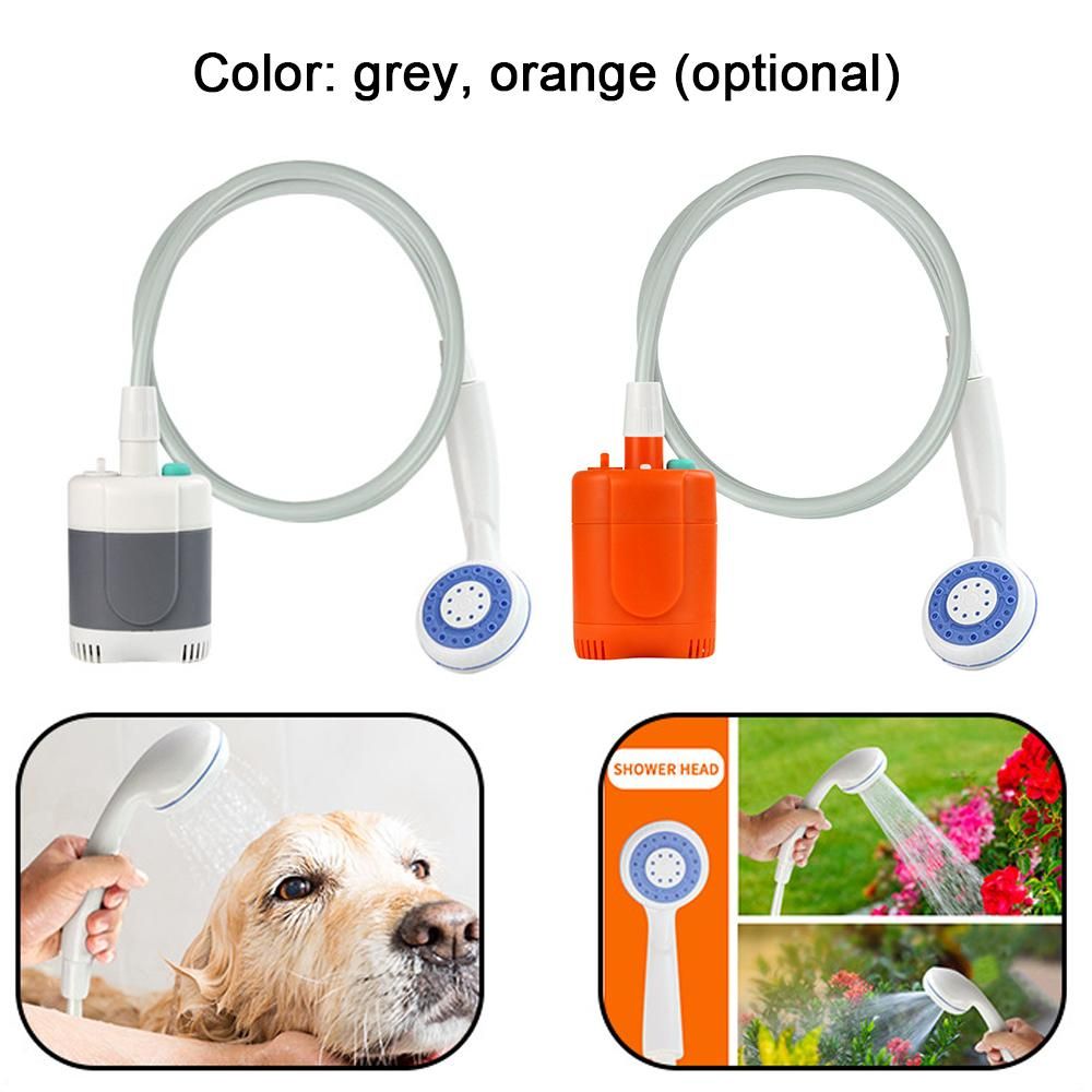 Portable Shower Outdoor Camping Shower Handheld Electric USB Rechargeable Shower Compact Multifunctional Car Washing Showerhead