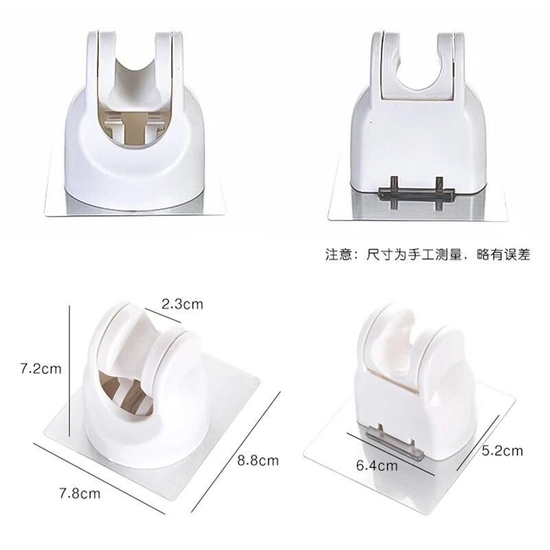 BathroomTools Accessary Adjustable Wall Mount Bathroom Shower Head Holder Base Shower Room Arm Swivel Seat Movable Fixed Bracket