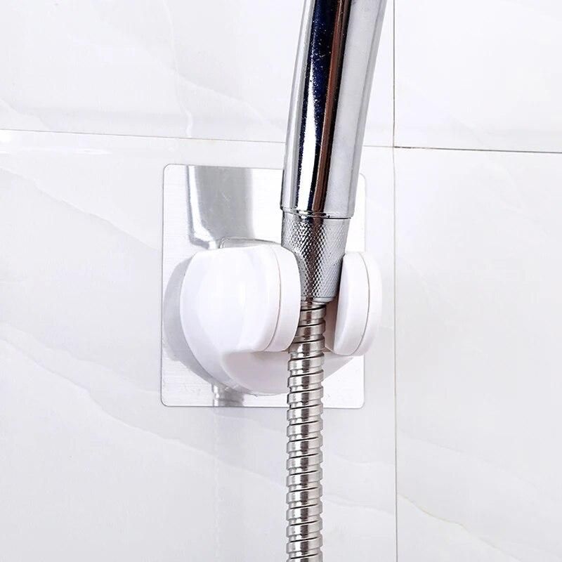 BathroomTools Accessary Adjustable Wall Mount Bathroom Shower Head Holder Base Shower Room Arm Swivel Seat Movable Fixed Bracket