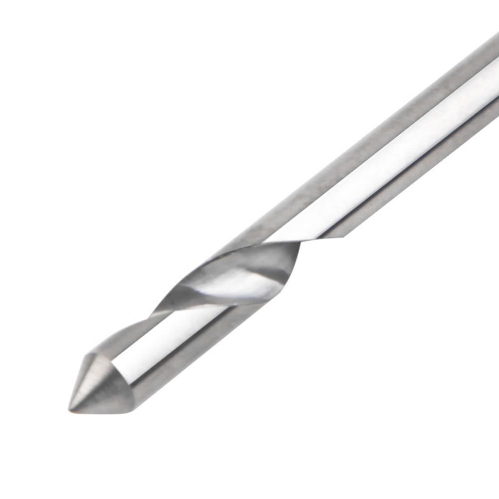 60 Degree Spiral Engraving End Mill Router Bit  V-Groove Carving Cutter 3D Engraving Bit with Flat Bottom 1/8 in Shank, 5 Pcs