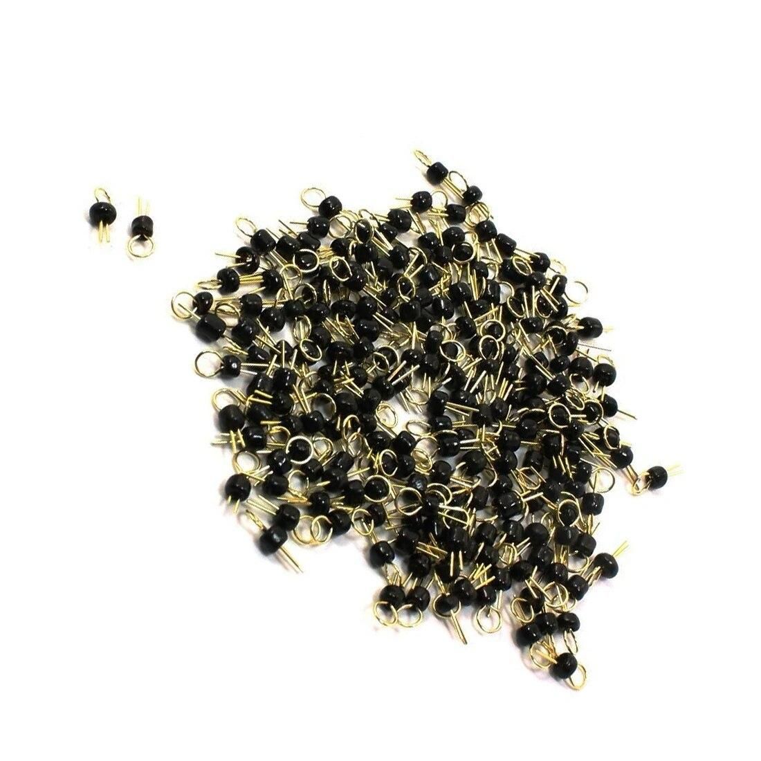 200Pcs Black Gold Tone Soldering PCB Board Breadboard Test Point Pin