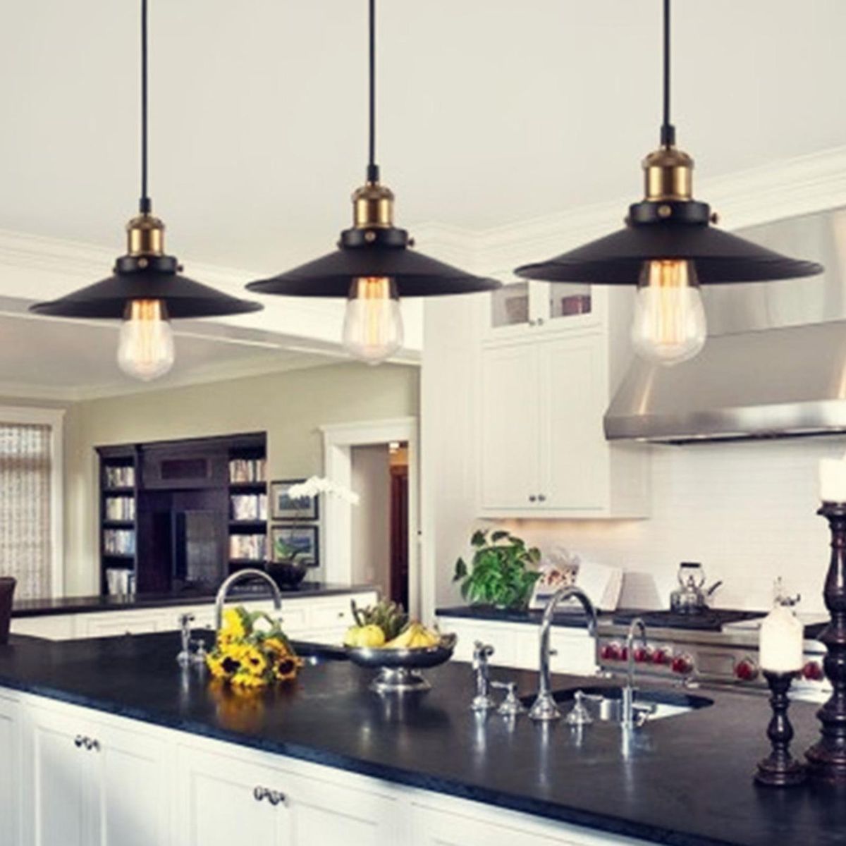 American Style Countryside Retro Ceiling Lamp Pub Industrial Style Restaurant Little Black Dress Bar Lamp