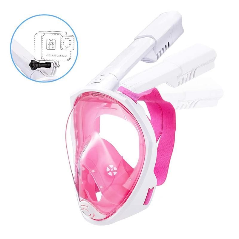 Face Snorkel Mask 180° Panoramic with Detachable Camera