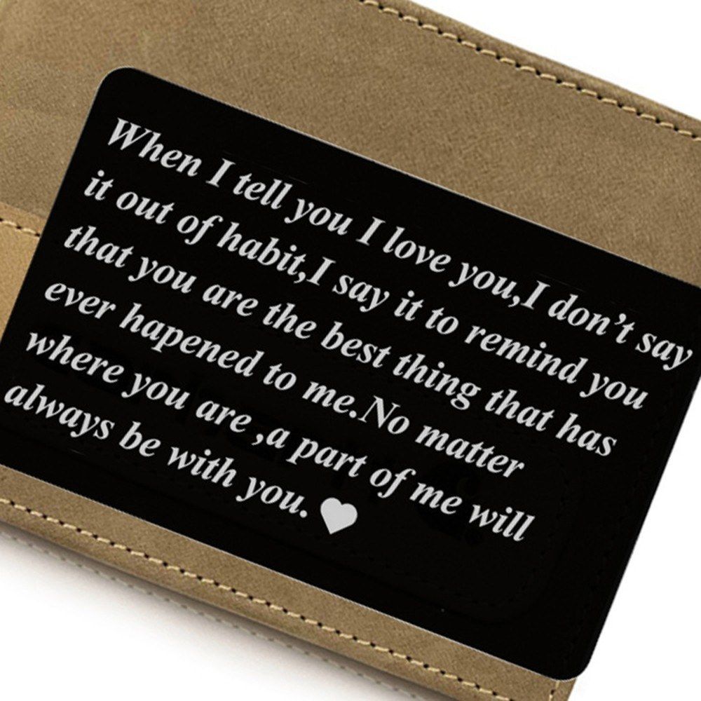 Personalized Metal Wallet Card Aluminum Engraved Wallet