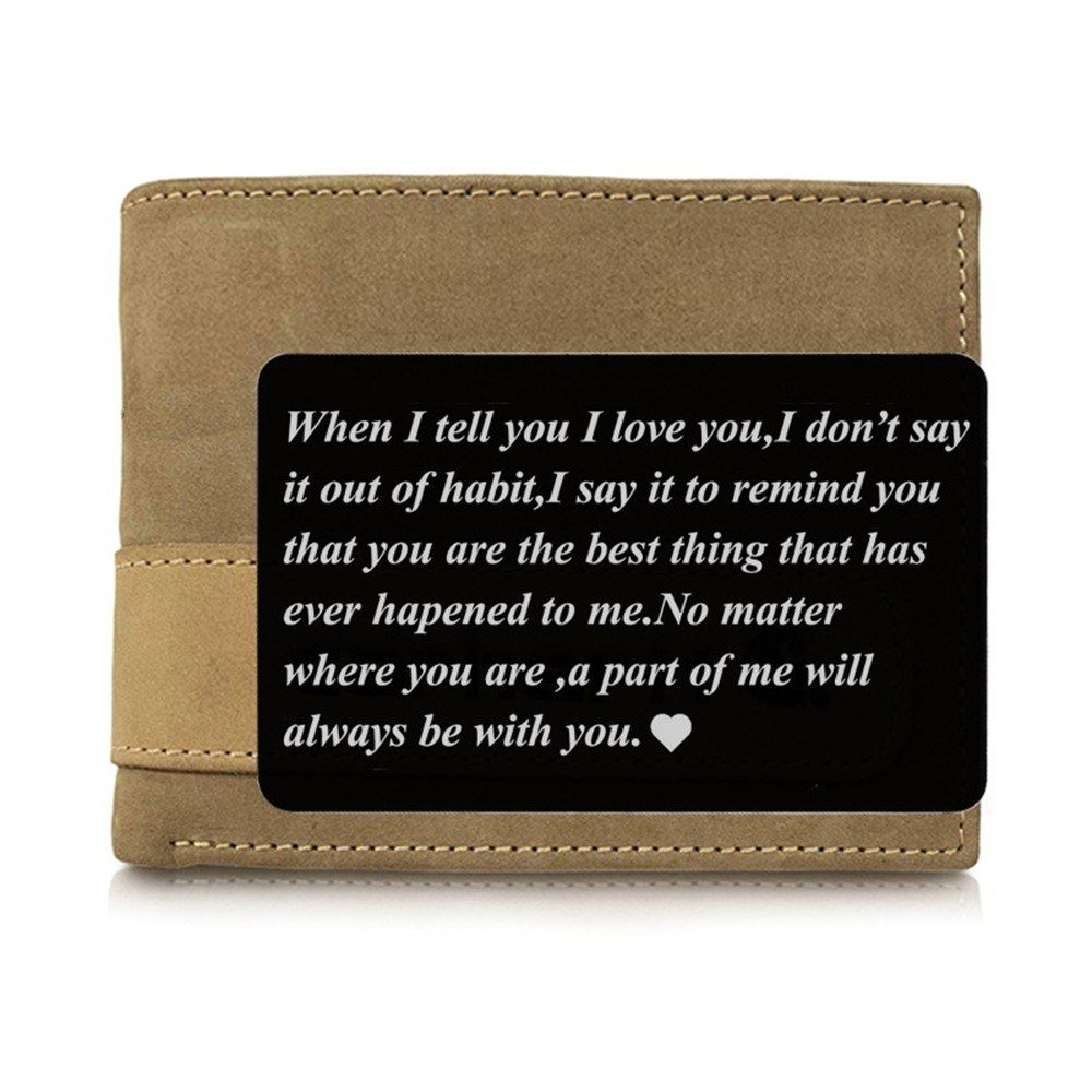 Personalized Metal Wallet Card Aluminum Engraved Wallet