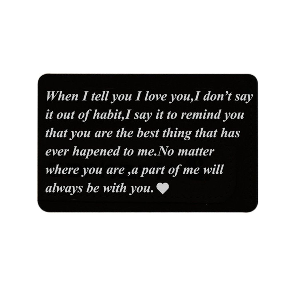 Personalized Metal Wallet Card Aluminum Engraved Wallet