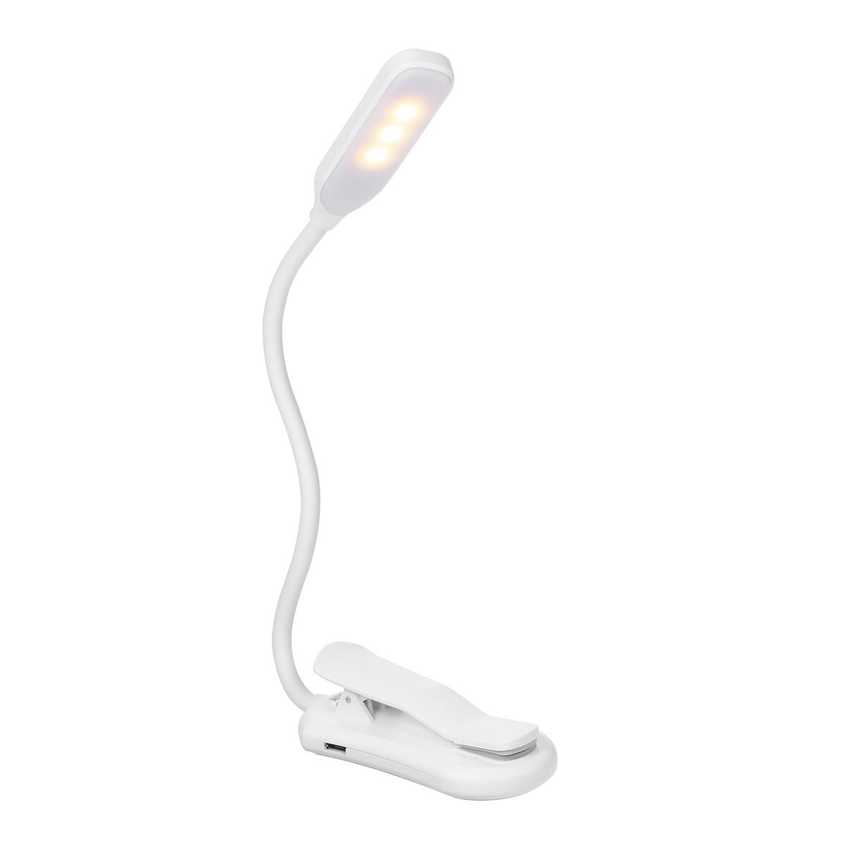 7 LEDs Reading Light Book Clamp Clip Lamp Flexible Bendable