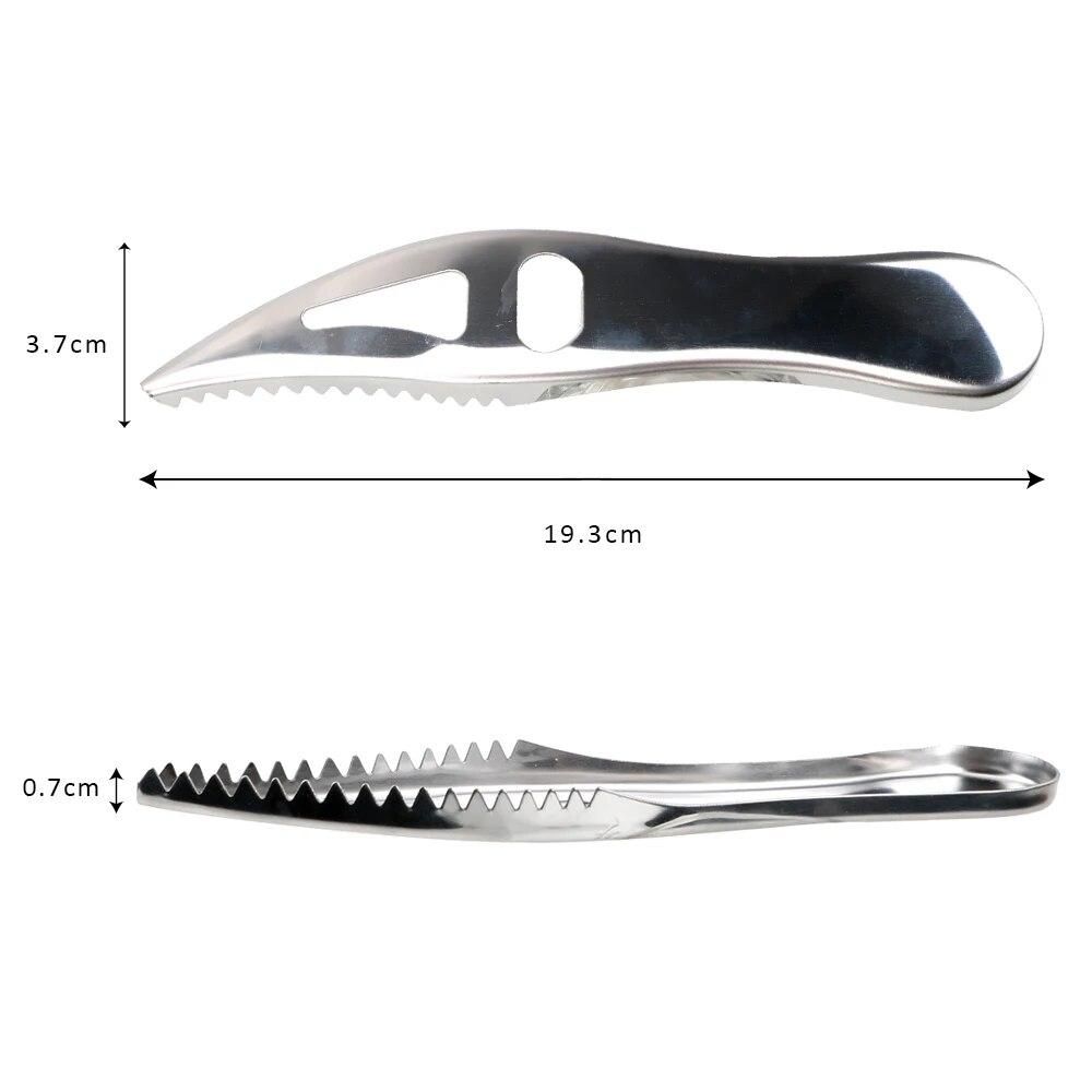 Fish Scale Planer Kitchen Accessories Scaler Brush Stainless Steel Fish Skin Scraper Seafood Tools Peeler Remover