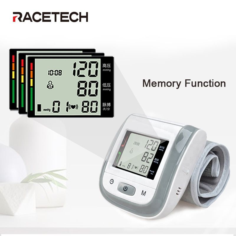 Take Digital Cuff Blood Pressure Monitors Bp Sphygmomanometers Clock Mechanical Wrist Tonometer Tensiometro Medical-Devices