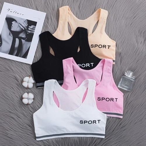 2 Sets Teenage Bras Set Underwear Sport Bra For Girl 7-14 Years Old
