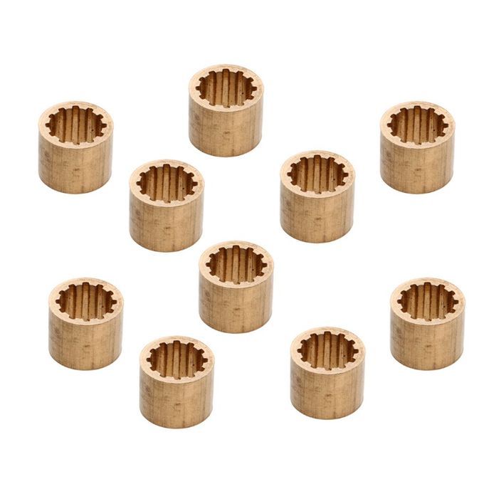 10pcs Brass Snooker Pool  Ferrules  Tips Billiards Accessory