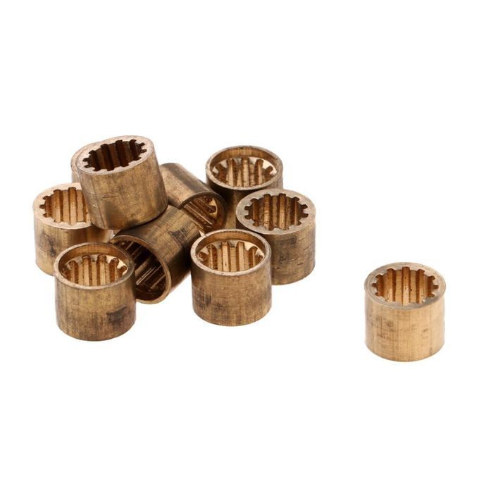 10pcs Brass Snooker Pool  Ferrules  Tips Billiards Accessory