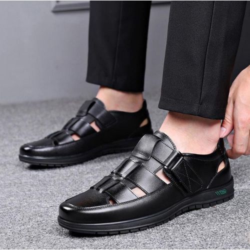 Men's Casual Hollow Leather Shoes