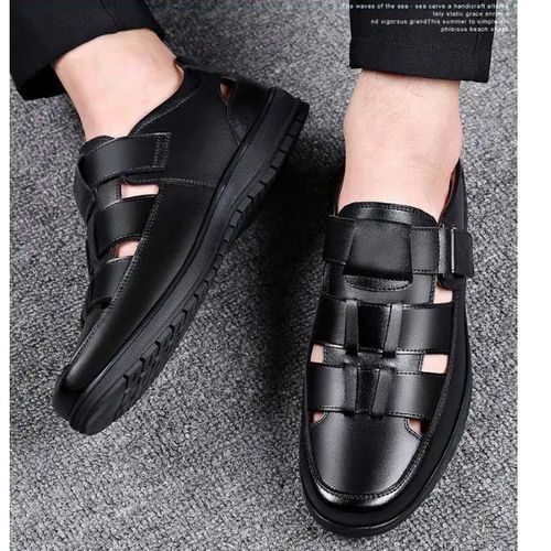 Men's Casual Hollow Leather Shoes