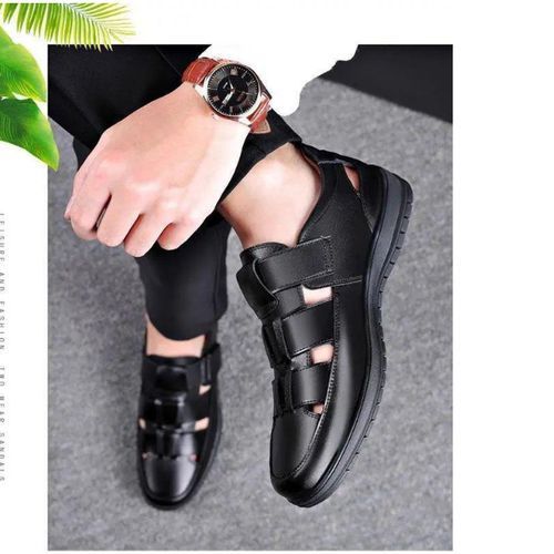 Men's Casual Hollow Leather Shoes