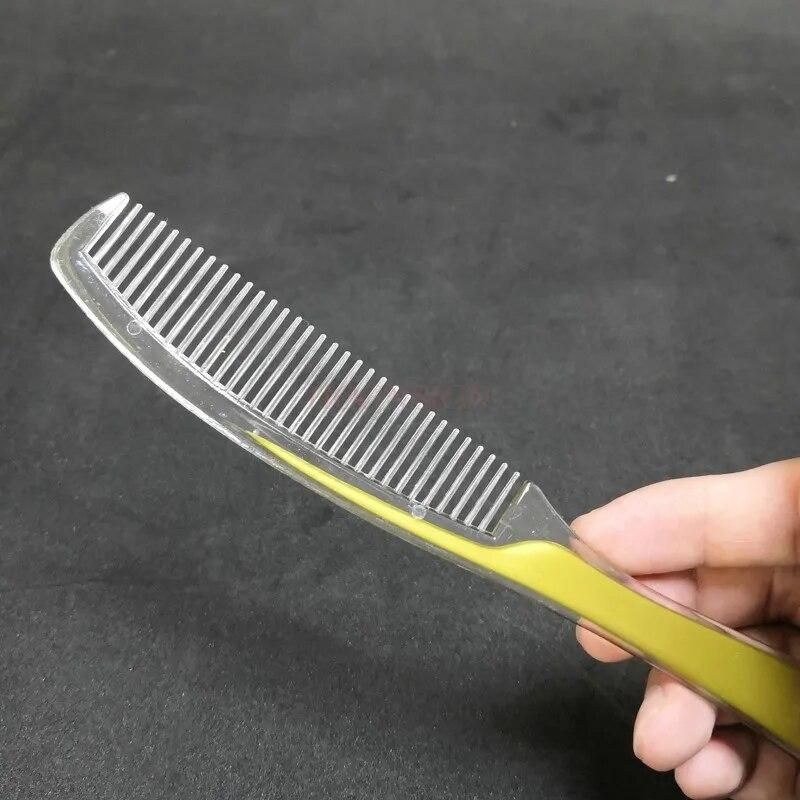 10pcs plastic comb hairdressing Hotel Disposable Combs Long Strip Household Wood Hairbrush Toiletries Plastic Comb Hairdressing