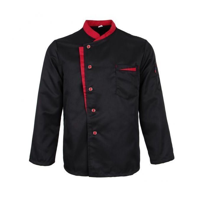 3x Chef Jacket Catering Uniform Long Sleeve  Coat Work Wear Shirt