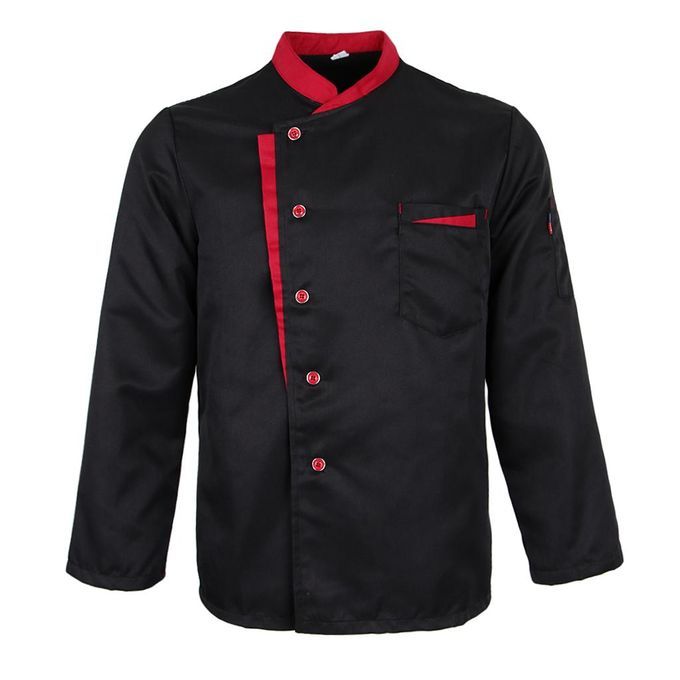 3x Chef Jacket Catering Uniform Long Sleeve  Coat Work Wear Shirt