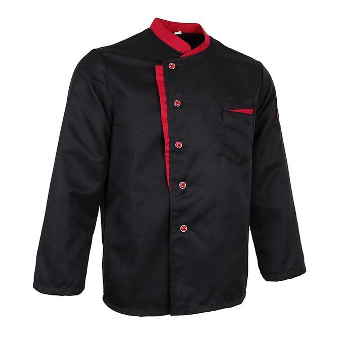 3x Chef Jacket Catering Uniform Long Sleeve  Coat Work Wear Shirt