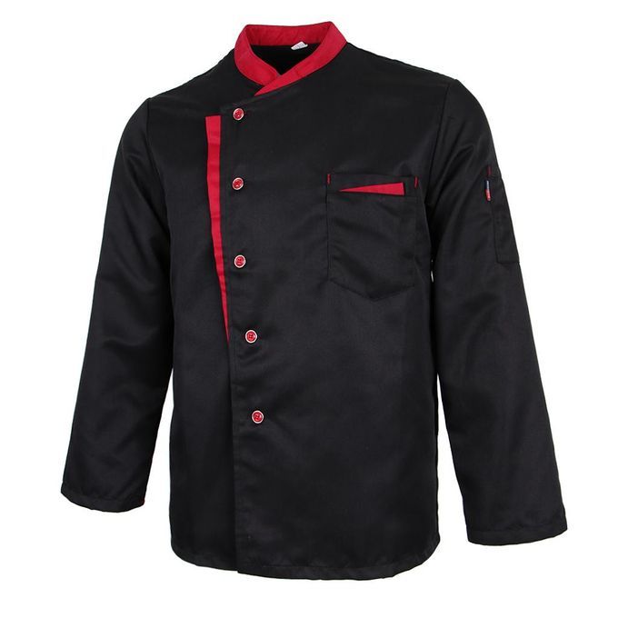 3x Chef Jacket Catering Uniform Long Sleeve  Coat Work Wear Shirt