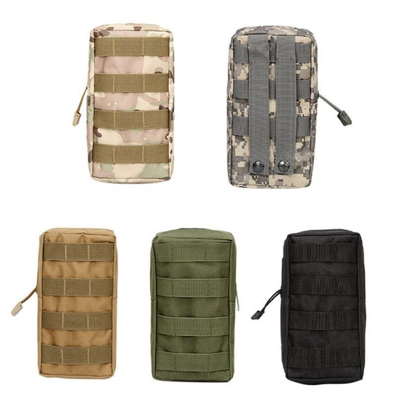 Outdoor Tactical Waist Bag Men Camping Mobile Phone Pouch Army Heavy Duty Travel Sport Military Hunting Accessories Waist Pack(#ACU)