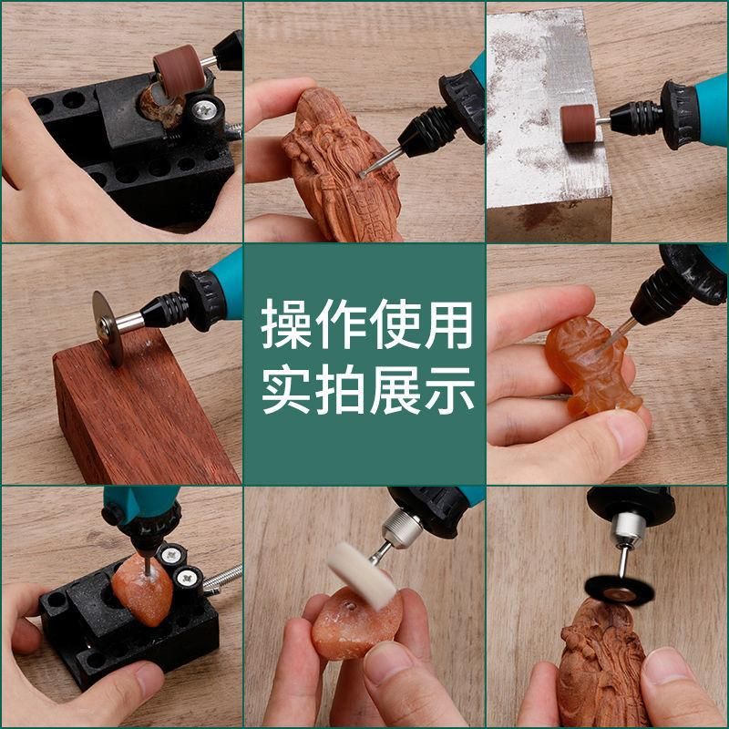 Electrical Grinding Machine Small Hand-Held Wood Carving Jade Polishing Carving Tool Miniature Grinding Machine Electric Pen Mini Electric Drill