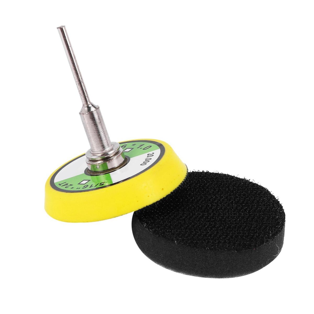 60 Pcs Sanding Paper Grinding Wheel With 50Mm Polishing Pad Adapter Grits Grinding Pad Grit Paper Size 100 240 600 800 1000 2000 For Tool Eccentric Grinder