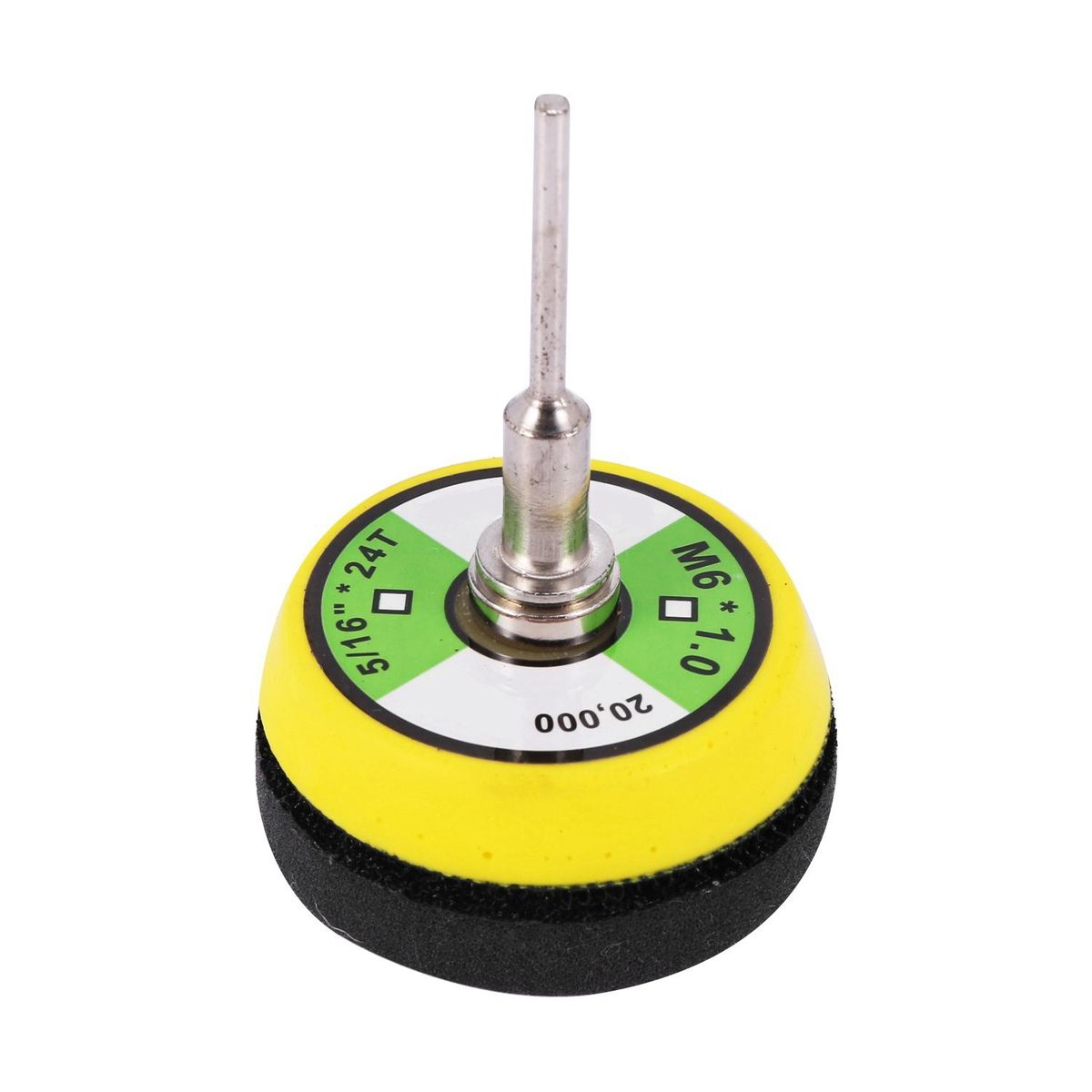 60 Pcs Sanding Paper Grinding Wheel With 50Mm Polishing Pad Adapter Grits Grinding Pad Grit Paper Size 100 240 600 800 1000 2000 For Tool Eccentric Grinder
