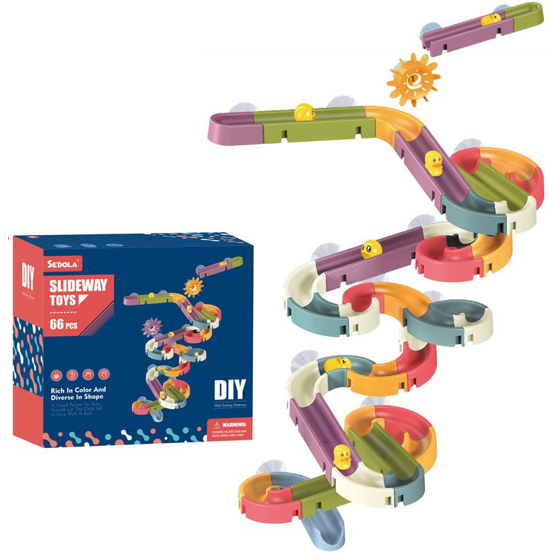 DIY Assembled Track Ball Sliding And Sliding Bath Toys