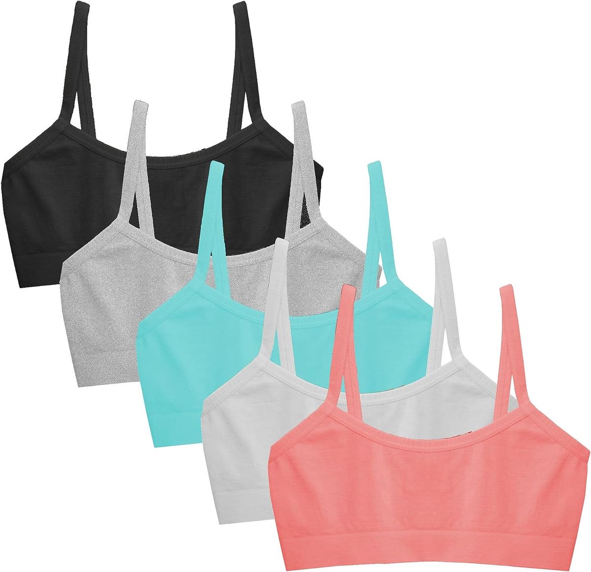 NON PADDED Girls Bra Top For Teenagers 3In 1